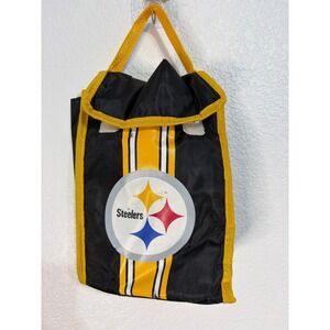 Pittsburgh Steelers NFL Insulated Lunch Bag Cooler Black Yellow Logo Fan Gear